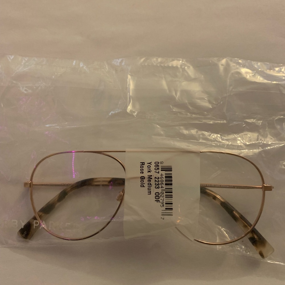 Warby Parker York rose gold